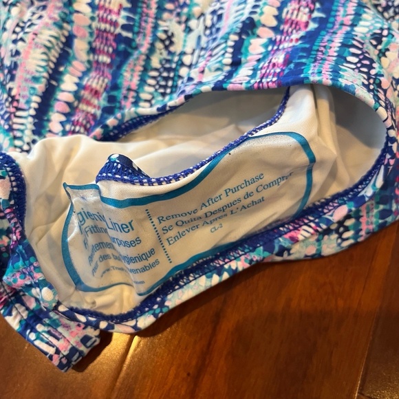 New NWT Contours By Coco Reef Swimsuit Ultra Blue Purple One Piece Sz 12 / 36B C - Picture 4 of 5